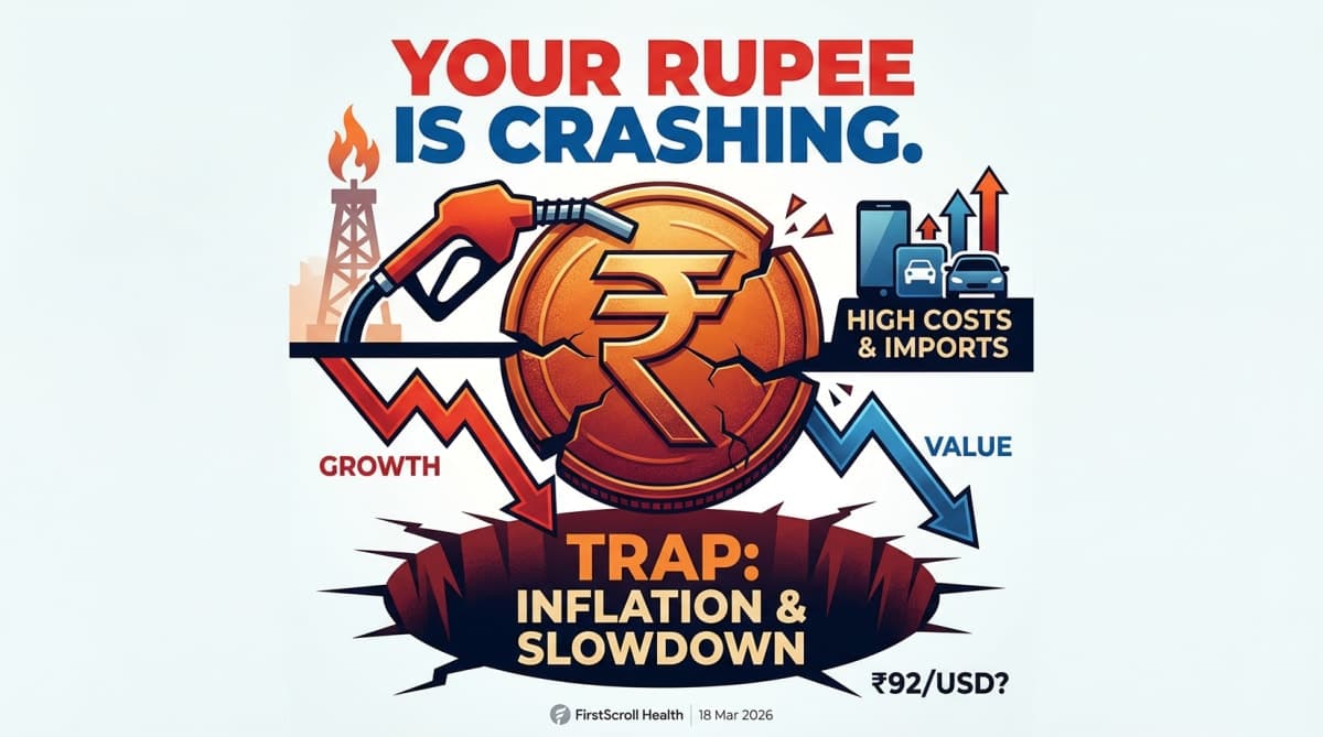 ₹1 is now worth less than it was last month.