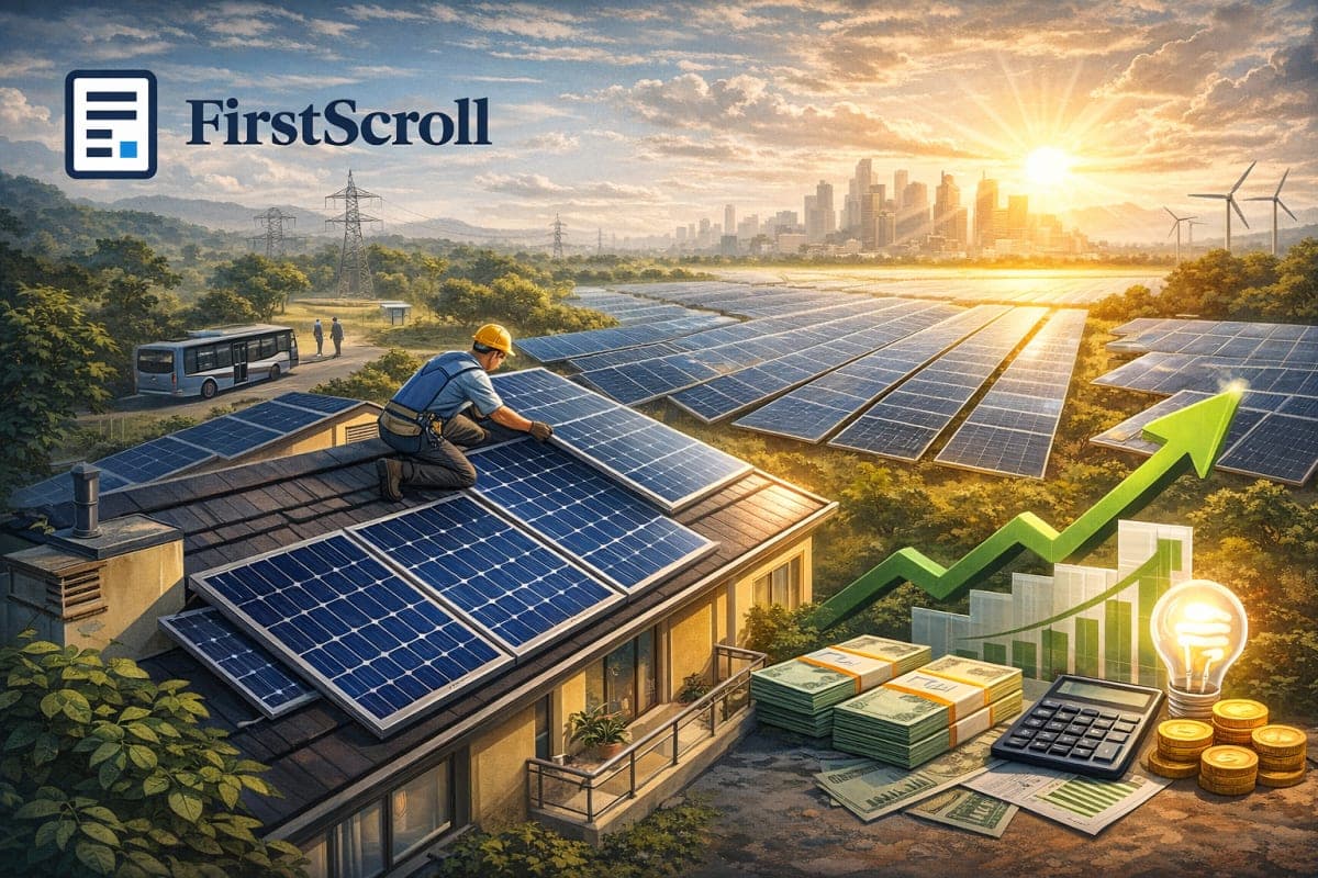 The government wants solar panels on 1 crore Indian rooftops. It's 26% of the way there.