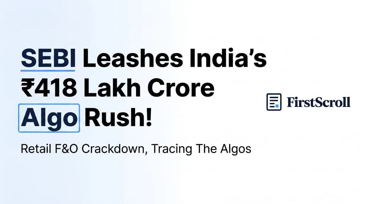 SEBI just put a leash on India's ₹418 lakh crore algo trading rush