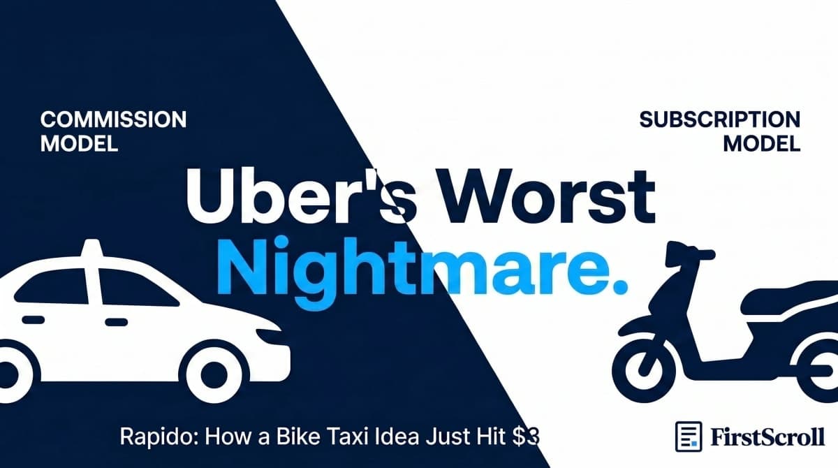 Rapido just hit a $3 billion valuation. The bike taxi quietly won.