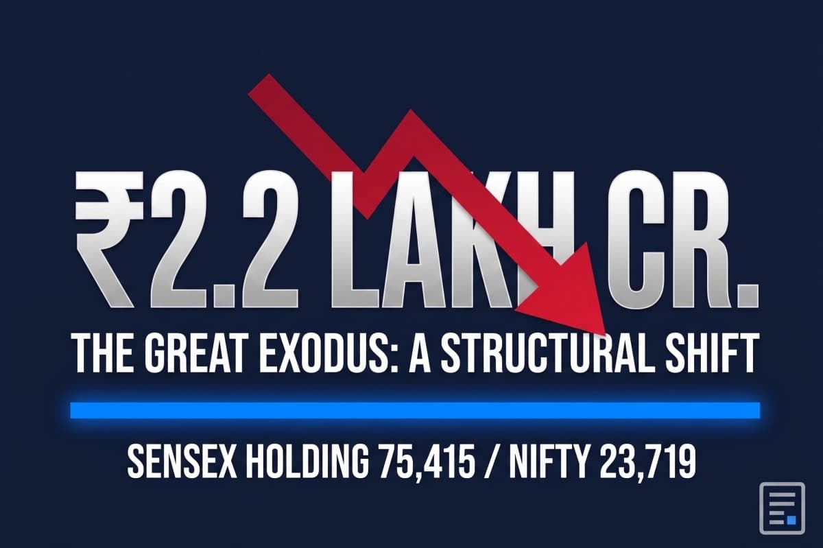 Foreign investors have pulled ₹2.2 lakh crore out of Indian stocks this year. So why hasn't the market crashed?