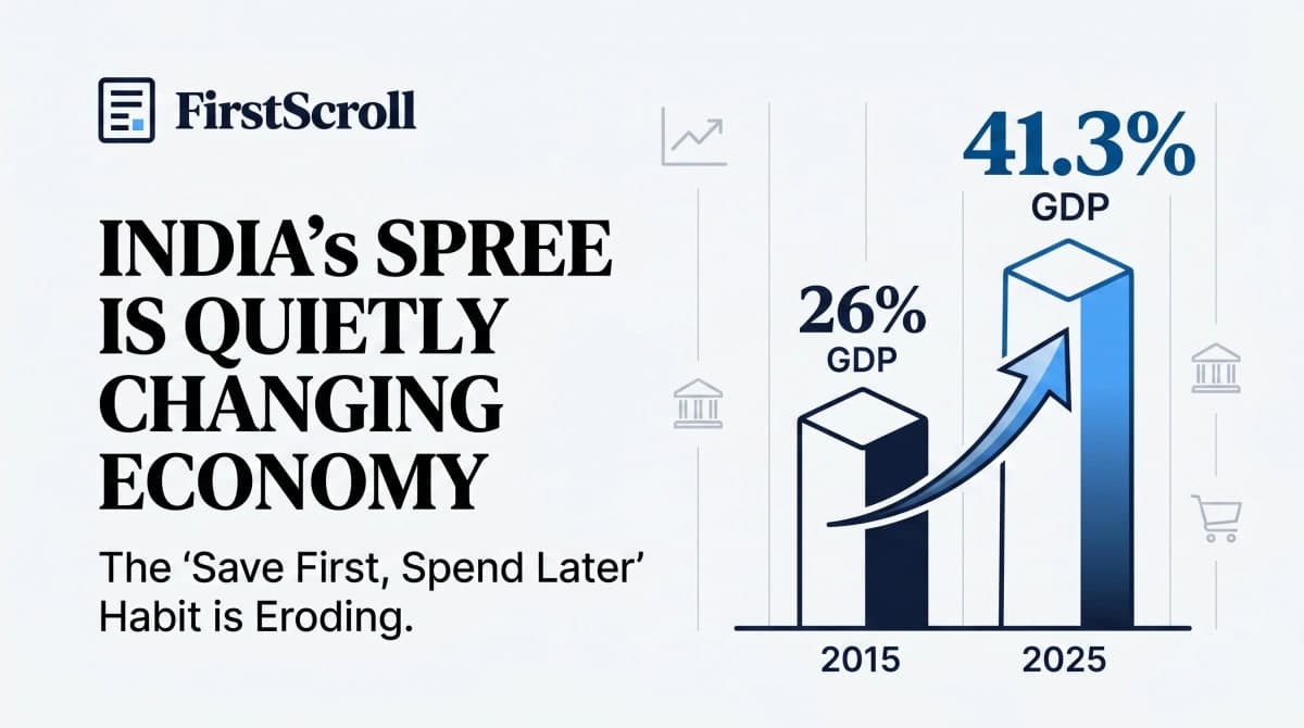 Indians used to save first and spend later. The RBI says that's quietly changing.