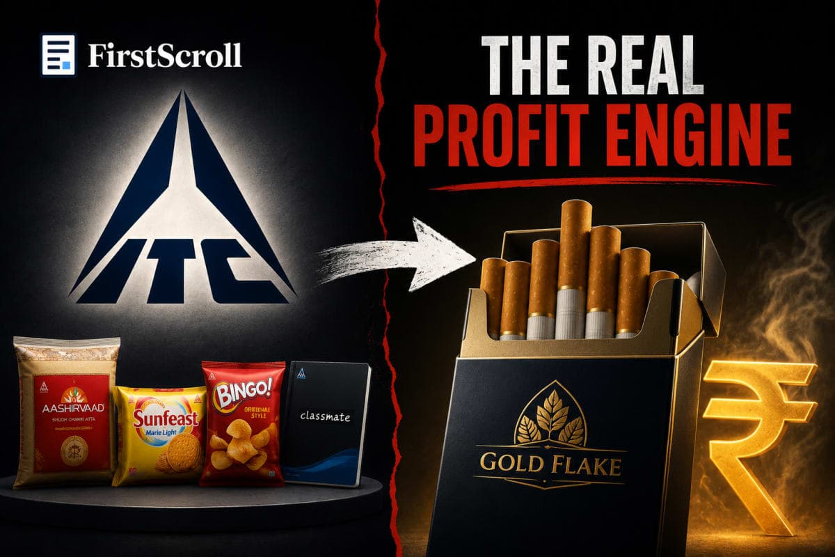 ITC is four companies wearing one trenchcoat. The market only watches one of them.