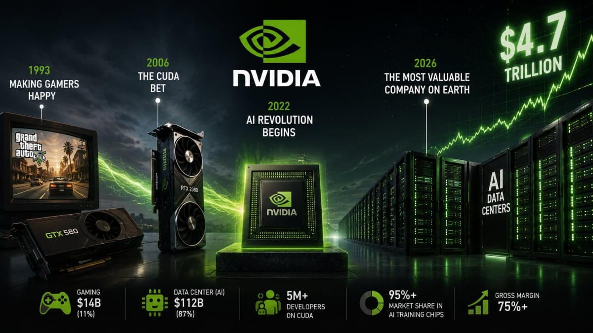 How Nvidia went from a gaming chip maker to the most valuable company on Earth